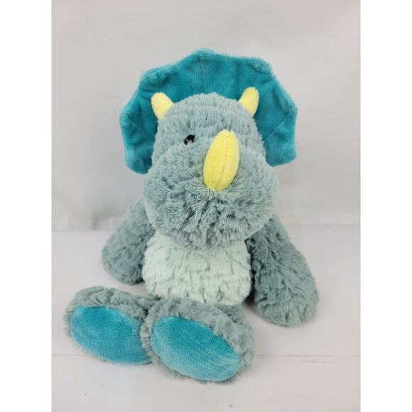 Drake the Mellow Fellows Plush Triceratops by Nat and Jules Stuffed Dinosaur - Picture 1 of 7